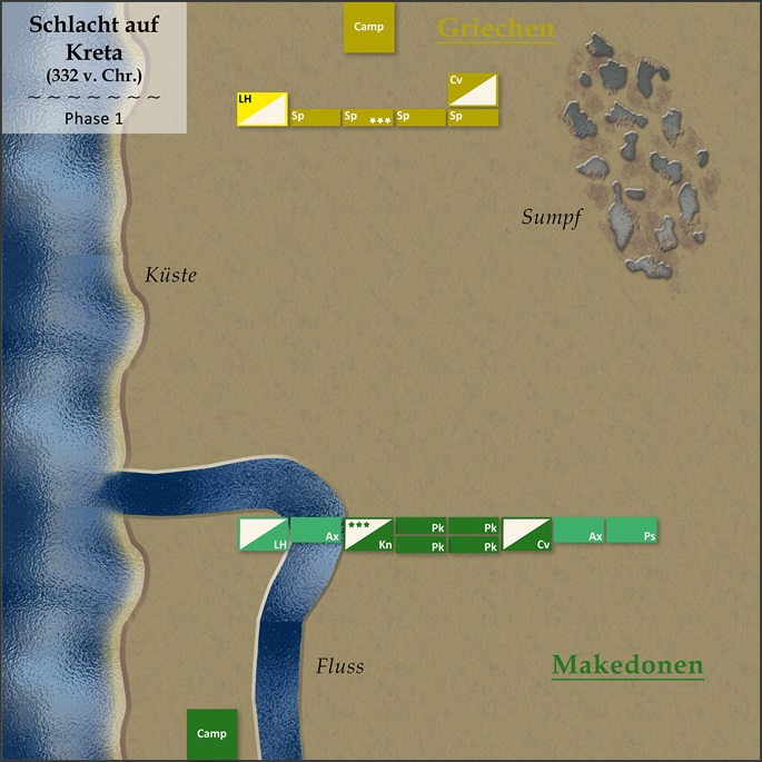 DBA-Kampagne "Conquest of Persia" - Schlacht auf Kreta (1)