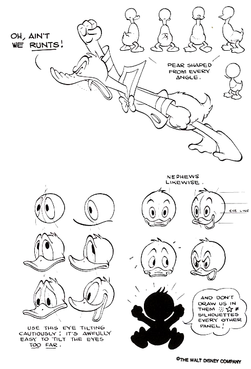 Modelsheet Donald Duck