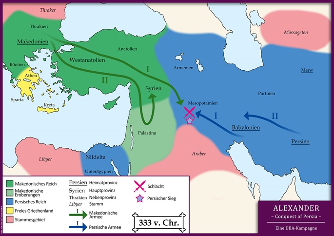 DBA-Kampagne "Conquest of Persia", Jahr 333 v. Chr.